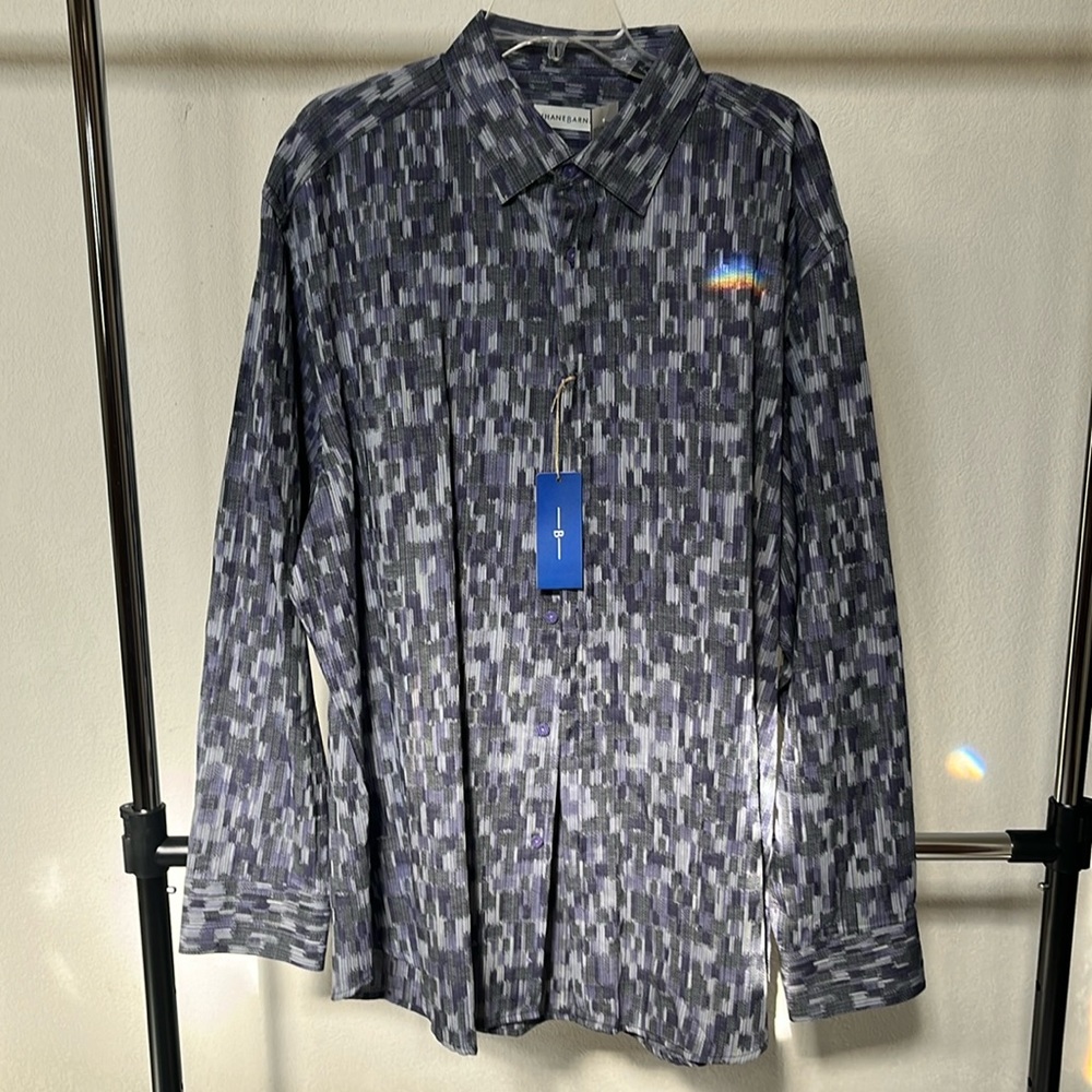 A new Jhane Barnes shirt. Size XL. 100% cotton.